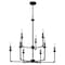 Quoizel Prescott Chandelier 9 Lights Matte Black PRC5232MBK - alternate 1